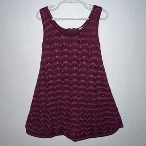 MATILDA JANE Paint by Numbers Grape Leaf Boho Crochet Dress GIRLS 4